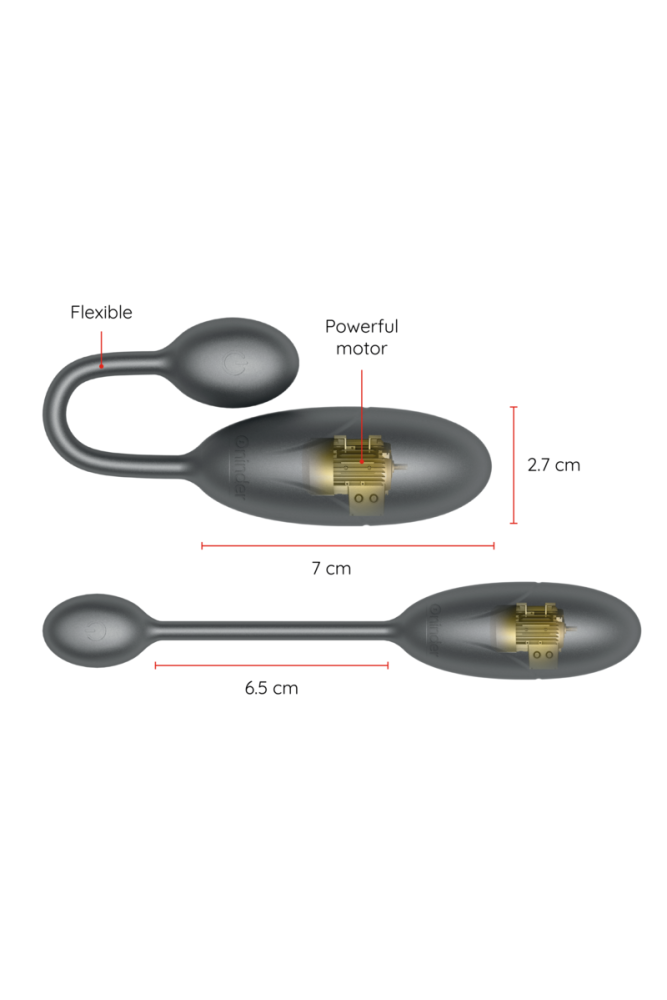 ONINDER - UOVO VIBRANTE DENVER NERO 7 X 2