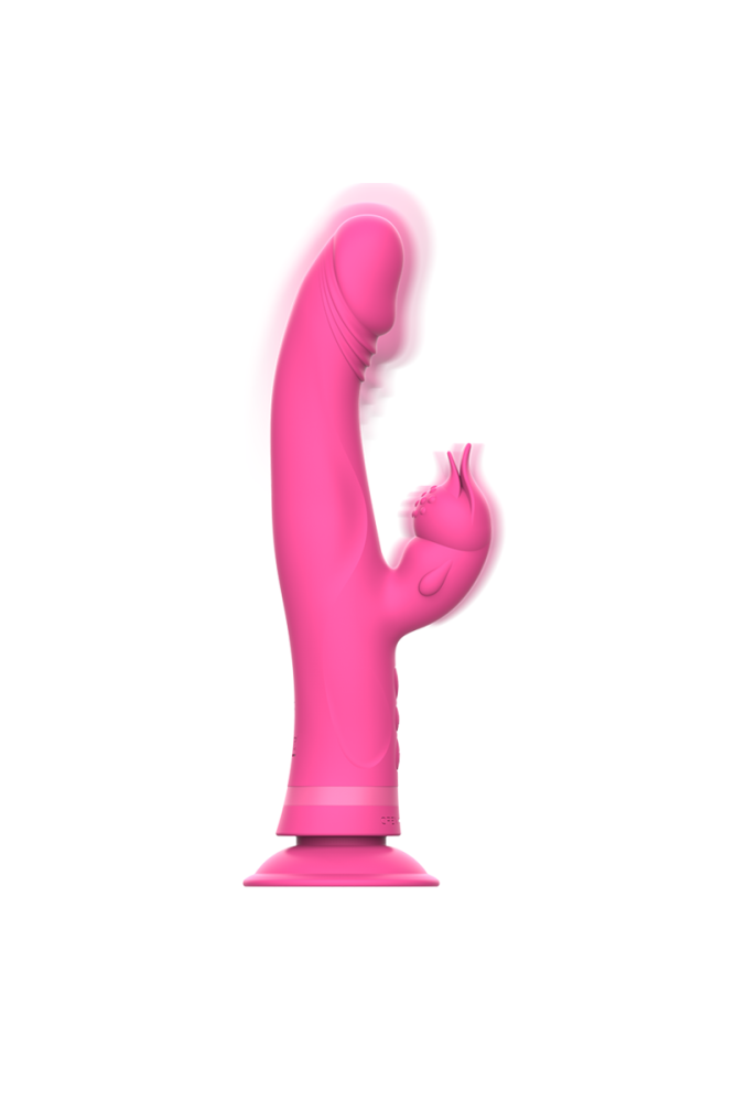 INTENSE - VIBRATORE JULIO RABBIT IN SILICONE ROSA