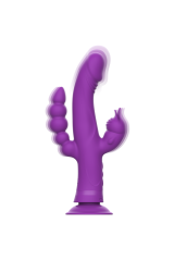 INTENSE - VIBRATORE IN SILICONE CASANOVA RABBIT TRIPLO MOTORE VIOLA