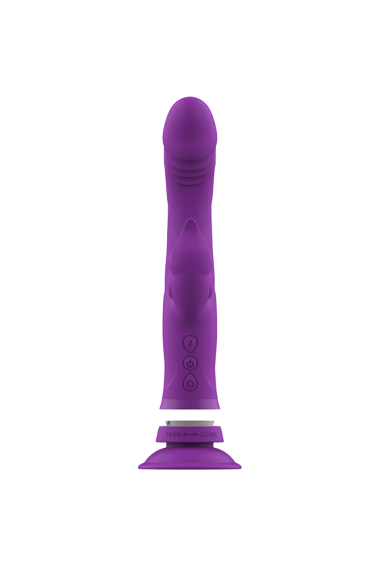 INTENSE - VIBRATORE IN SILICONE CASANOVA RABBIT TRIPLO MOTORE VIOLA