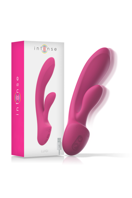 INTENSE - VIBRATORE LUIGI RABBIT SILICONE LIQUIDO ROSA