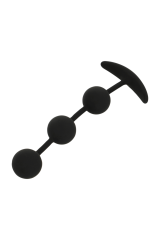 BLACK&SILVER - ROSARIO ANALE HARRY 3 SFERE IN SILICONE 14 CM