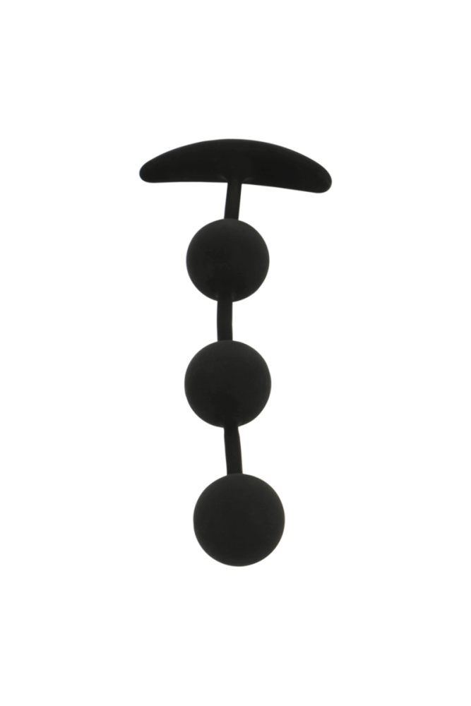 BLACK&SILVER - ROSARIO ANALE HARRY 3 SFERE IN SILICONE 14 CM