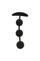 BLACK&SILVER - ROSARIO ANALE HARRY 3 SFERE IN SILICONE 14 CM