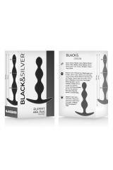 BLACK&SILVER - CATENA PER SFERE ANALI RUPERT 10 CM