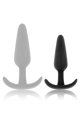 BLACK&SILVER - PLUG ANALE IN SILICONE HANSEL CON MANIGLIA PICCOLO