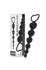 BLACK&SILVER - MILA ANALE CATENA DI CUORI 18 CM