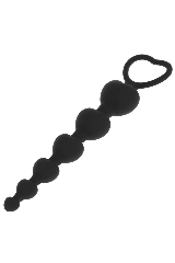 BLACK&SILVER - MILA ANALE CATENA DI CUORI 18 CM