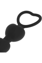 BLACK&SILVER - MILA ANALE CATENA DI CUORI 18 CM