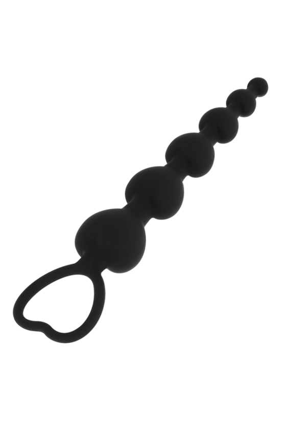 BLACK&SILVER - MILA ANALE CATENA DI CUORI 18 CM