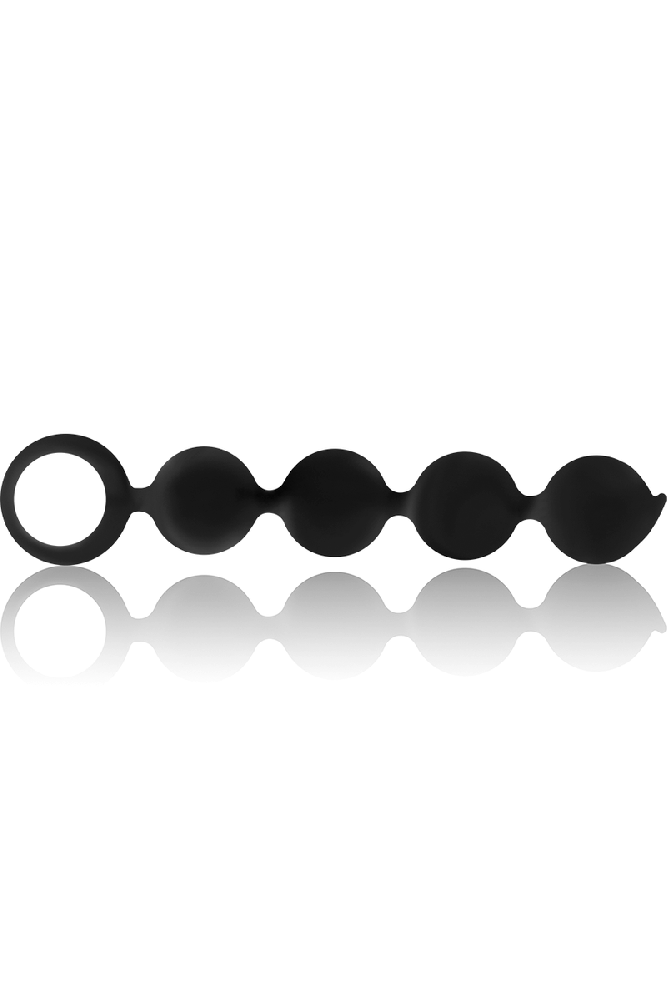 BLACK&SILVER - ROSARIO ANALE LENNON 4 SFERE IN SILICONE 15 CM