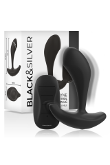 BLACK&SILVER - TELECOMANDO IN SILICONE PLUG ANALE DWAYNE