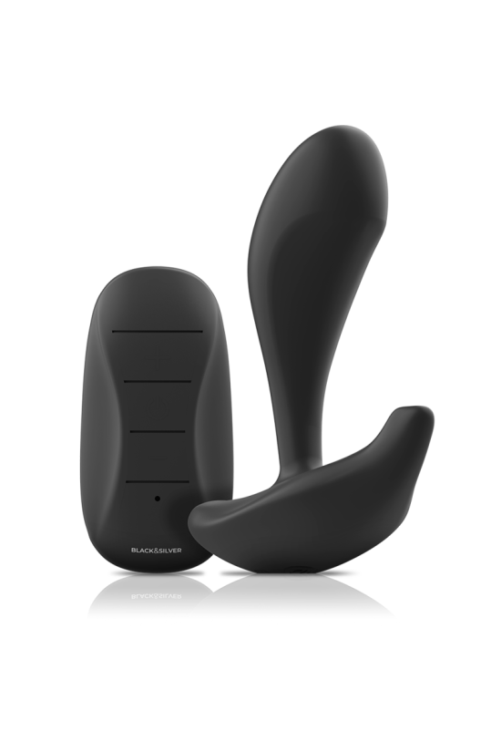 BLACK&SILVER - TELECOMANDO IN SILICONE PLUG ANALE DWAYNE
