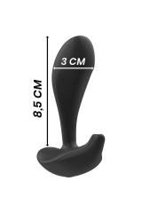 BLACK&SILVER - TELECOMANDO IN SILICONE PLUG ANALE DWAYNE