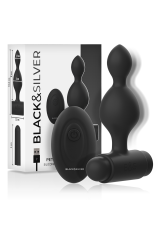 BLACK&SILVER - TELECOMANDO TELECOMANDO CON PLUG ANALE IN SILICONE PICCOLO TUCKER