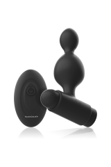 BLACK&SILVER - TELECOMANDO TELECOMANDO CON PLUG ANALE IN SILICONE PICCOLO TUCKER