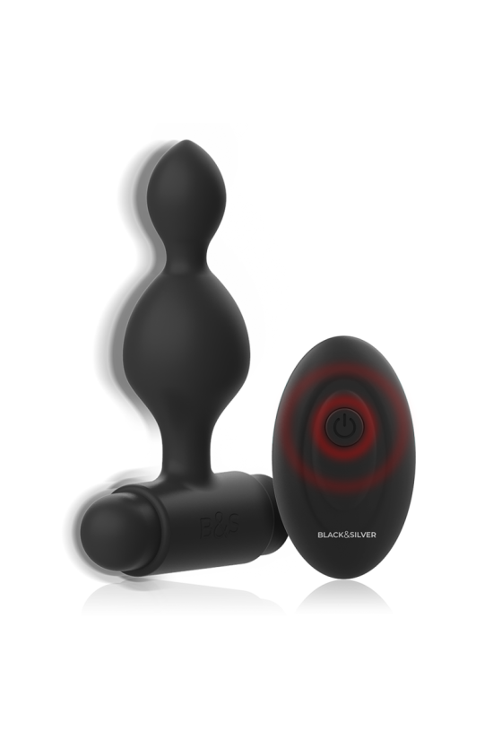 BLACK&SILVER - TELECOMANDO TELECOMANDO CON PLUG ANALE IN SILICONE PICCOLO TUCKER