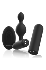 BLACK&SILVER - TELECOMANDO TELECOMANDO CON PLUG ANALE IN SILICONE PICCOLO TUCKER