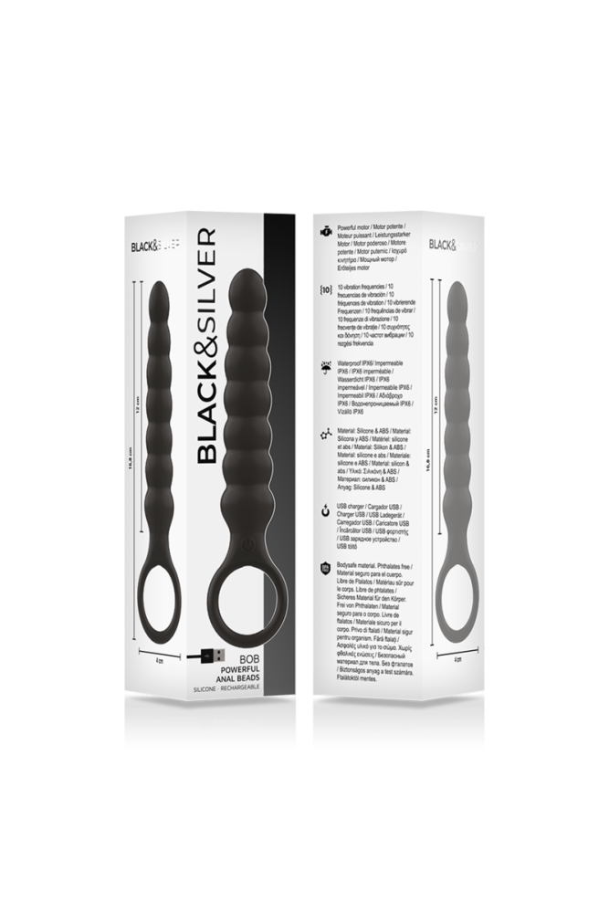 BLACK&SILVER - POTENTE DILATATORE ANALE IN SILICONE BOB