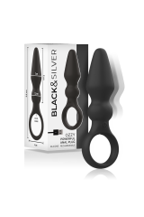 BLACK&SILVER - POTENTE PLUG ANALE IN SILICONE OZZY