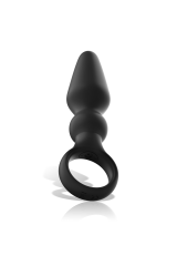 BLACK&SILVER - POTENTE PLUG ANALE IN SILICONE OZZY