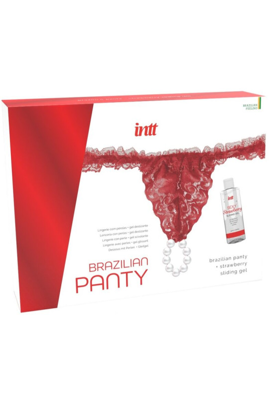 INTT RELEASES - BRASILIANA ROSSA CON PERLE E GEL LUBRIFICANTE 50 ML