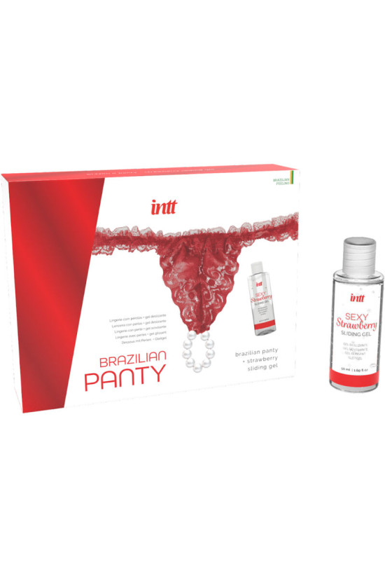 INTT RELEASES - BRASILIANA ROSSA CON PERLE E GEL LUBRIFICANTE 50 ML