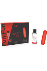 INTT RELEASES - KIT DOPPIO DIVERTIMENTO CON BULLET VIBRANTE E GEL DA MASSAGGIO ALLA FRAGOLA