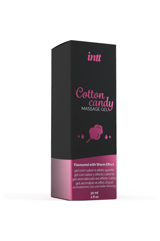 INTT MASSAGE & ORAL SEX - GEL DA MASSAGGIO AL GUSTO DI CANDY COTONE CON EFFETTO RISCALDANTE