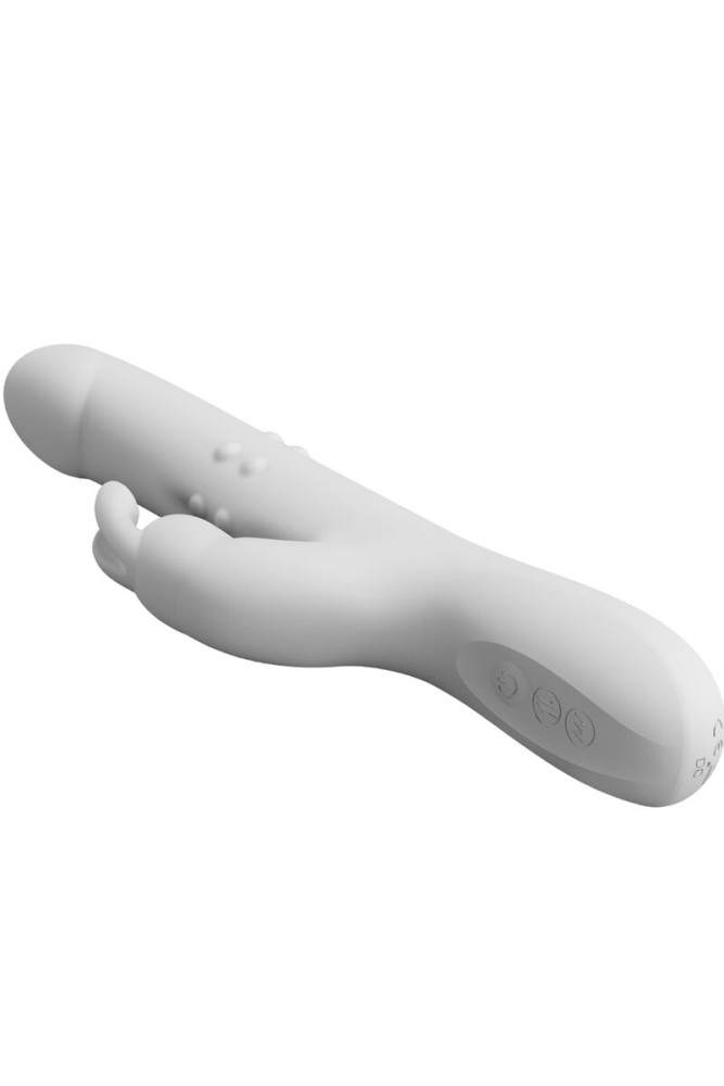 PRETTY LOVE - VIBRATORE REESE CON ROTAZIONE ARGENTO