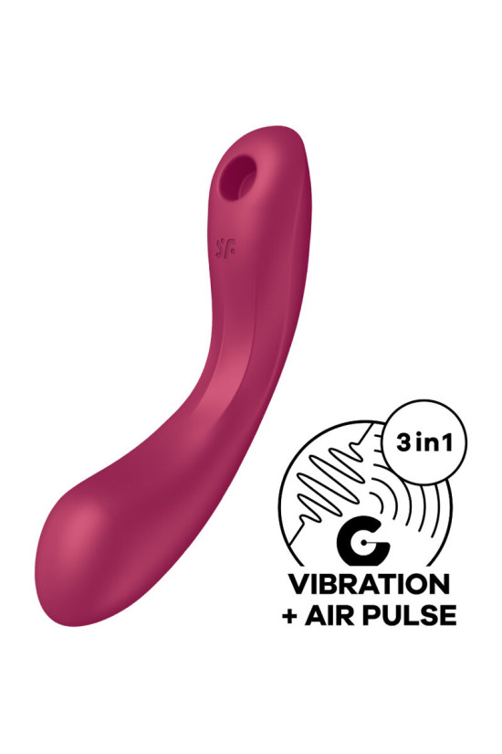 SATISFYER - CURVE TRINITY 1 AIR PULSE VIBRAZIONE ROSSO