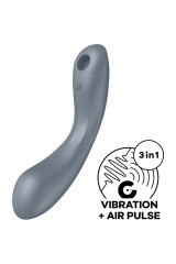 SATISFYER - CURVE TRINITY 1 AIR PULSE VIBRAZIONE GRIGIO
