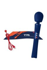 FUN FACTORY - BACCHETTA RUMBLE PESATA VIBRANTE RICARICABILE IN SILICONE VIM BLU NOTTE