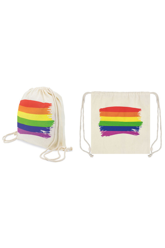 PRIDE - ZAINO CON BANDIERA LGBT IN COTONE