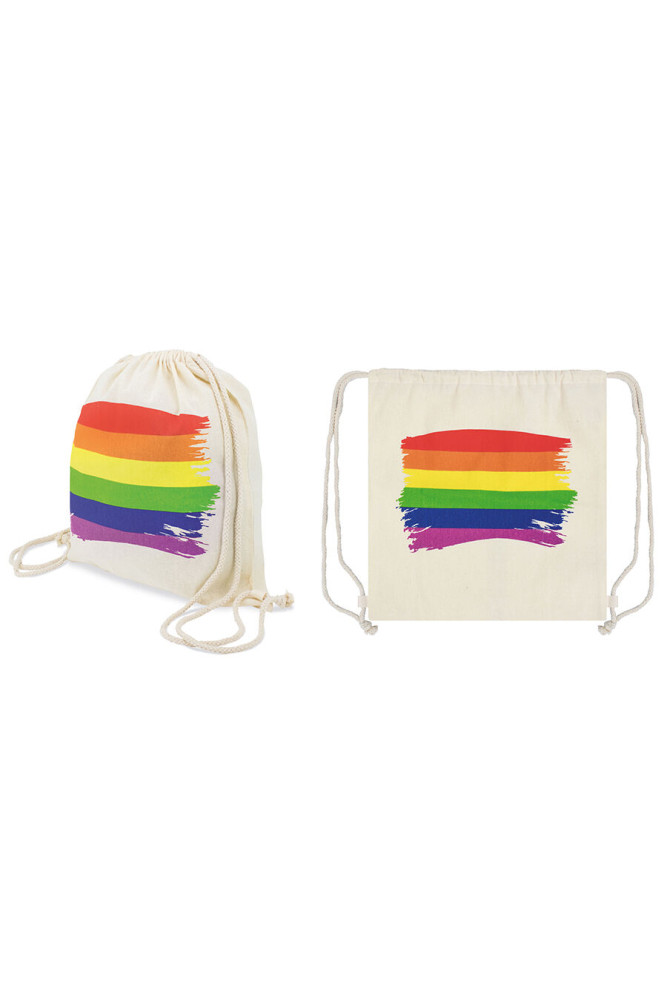 PRIDE - ZAINO CON BANDIERA LGBT IN COTONE