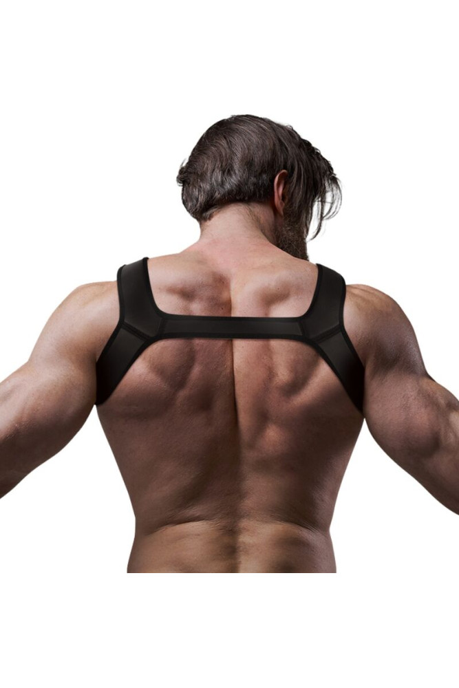 FETISH SUBMISSIVE ATTITUDINE - IMBRACATURA PER IL PETTO IN NEOPRENE PER UOMINI TAGLIA M