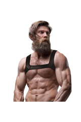 FETISH SUBMISSIVE ATTITUDINE - IMBRACATURA PER IL PETTO IN NEOPRENE PER UOMINI TAGLIA M