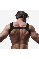 FETISH SUBMISSIVE ATTITUDE - IMBRACATURA PER IL PETTO IN NEOPRENE PER UOMINI TAGLIA L