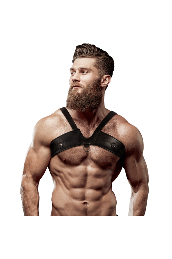 FETISH SUBMISSIVE ATTITUDE - IMBRACATURA PER IL PETTO IN ECOPELLE DELLA BRIGATA UOMO