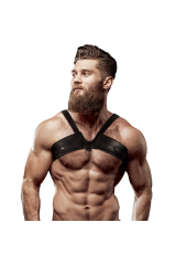 FETISH SUBMISSIVE ATTITUDE - IMBRACATURA PER IL PETTO IN ECOPELLE DELLA BRIGATA UOMO