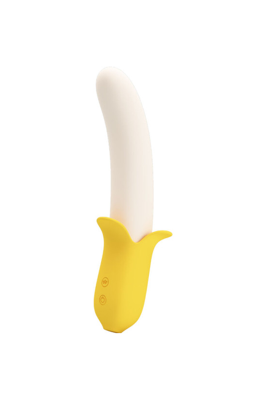 PRETTY LOVE - BANANA GEEK SUPER POWER 7 VIBRAZIONI SU E GIÙ SILICONE NERO