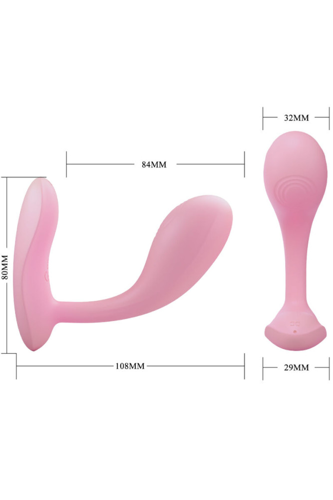 PRETTY LOVE - BAIRD G-SPOT 12 VIBRAZIONI RICARICABILE APP ROSA