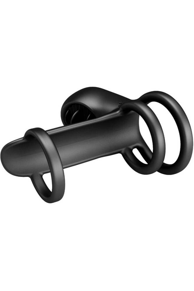 PRETTY LOVE - GUAINA PER PENE JAMMY 12 VIBRAZIONI CON LINGUA IN SILICONE RICARICABILE