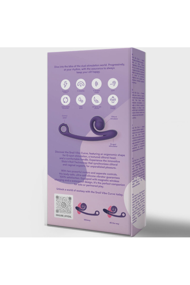 SNAIL VIBE - VIBRATORE CURVA VIOLA