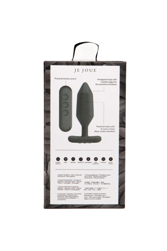 JE JOUE - VIBRATORE PLUG ANALE ONYX NERO
