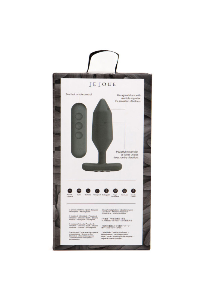 JE JOUE - VIBRATORE PLUG ANALE ONYX NERO