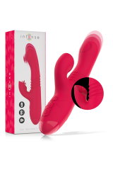 INTENSE - VIBRATORE MULTIFUNZIONE RICARICABILE UP & DOWN DUA CON LINGUA ROSSA