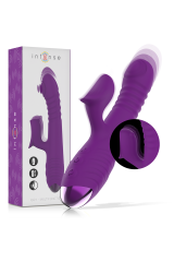 INTENSE - VIBRATORE MULTIFUNZIONE RICARICABILE IGGY UP & DOWN CON STIMOLATORE CLITORALE VIOLA