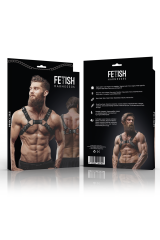 FETISH SUBMISSIVE ATTITUDINE - IMBRACATURA PER BULLDOG IN ECOPELLE REGOLABILE DA UOMO