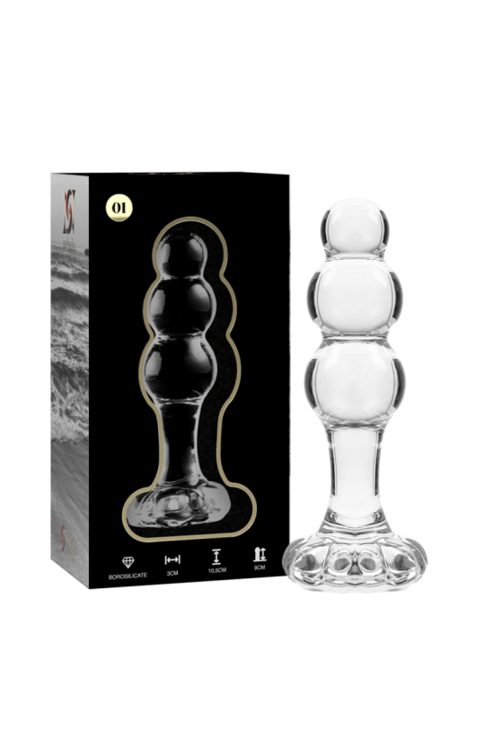 NEBULA SERIES BY IBIZA - MODELLO 1 TAPPO VETRO BOROSILICATO TRASPARENTE 10.5 CM -O- 3 CM